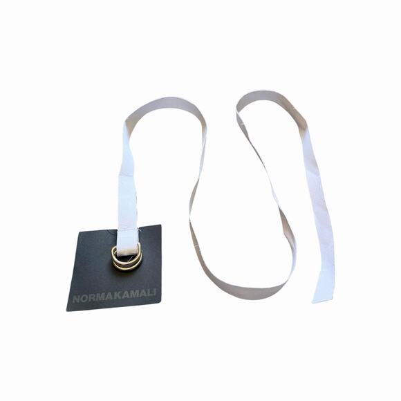 Norma Kamali Skinny Belt Bundle 3 NWT One Size White Dust Southwest D Ring main image 8